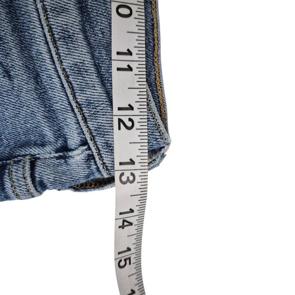 Agolde 90's Pinch Waist High Rise Jeans Size 27 Straight Leg Distressed Blue - Picture 8 of 14